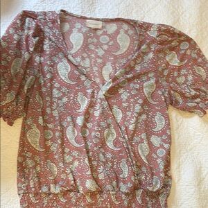 Paisley Print Women's Top